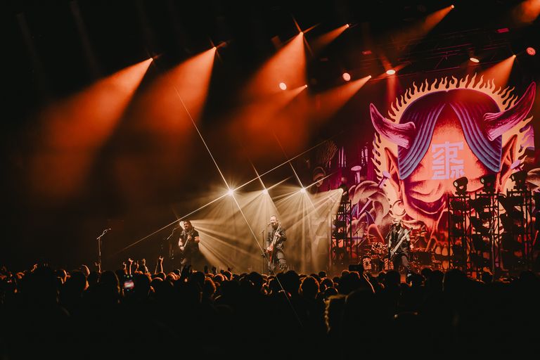 Trivium performing live at AEC Theatre in Adelaide